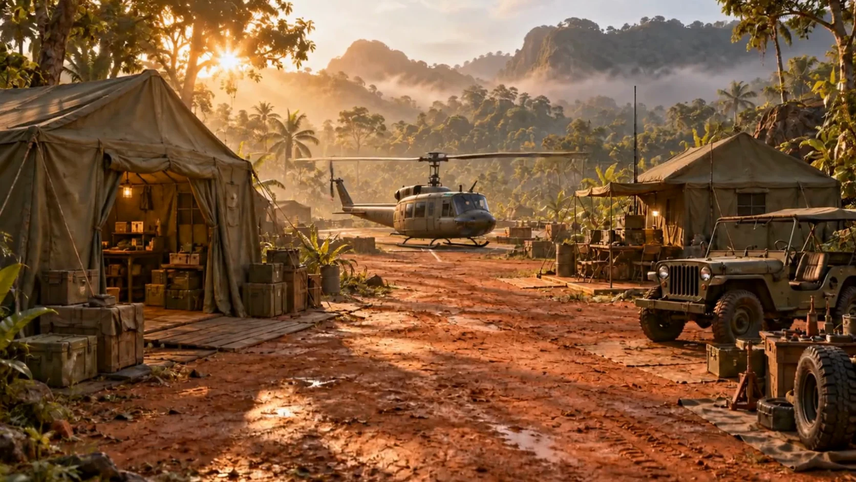 Huey im Base Camp